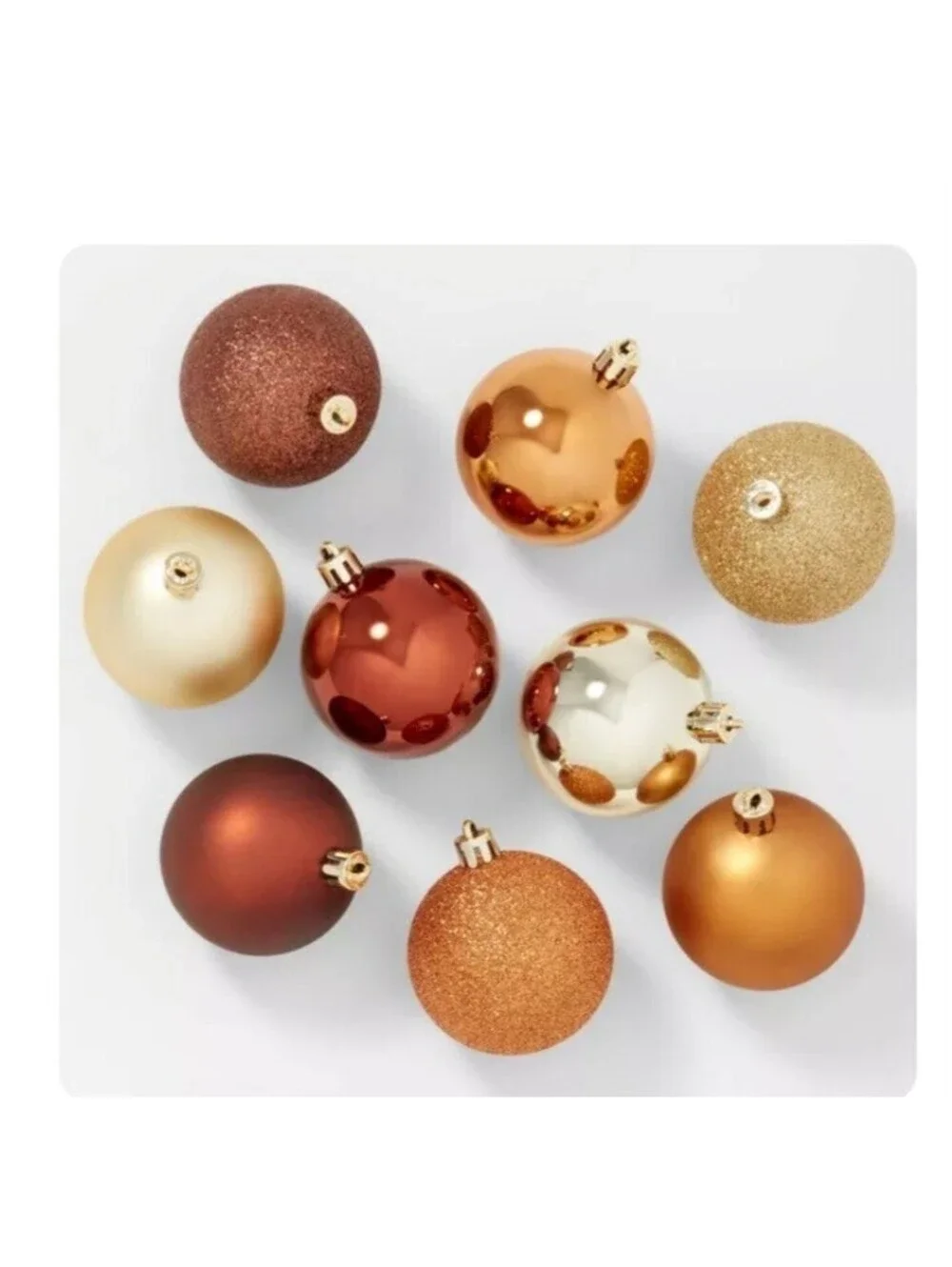 WONDERSHOP LOT OF 250+ MULTICOLOR GLITTER &  TRANSPARENT TREE ORNAMENTS PLASTIC